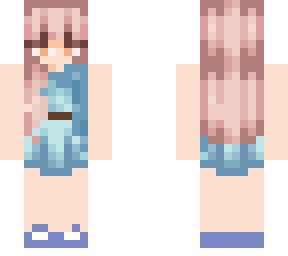 blue dress