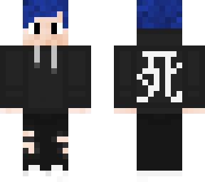 blue haired boy