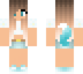 blue tail girl