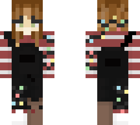 christmas brown haired girl with green eyes