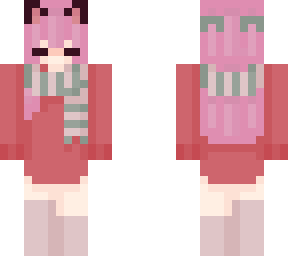 christmas cat girl