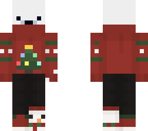 christmas polar bear