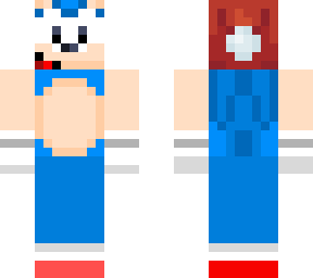 classic sonic with a santa hat