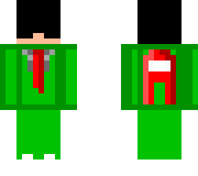 emo skin happy green
