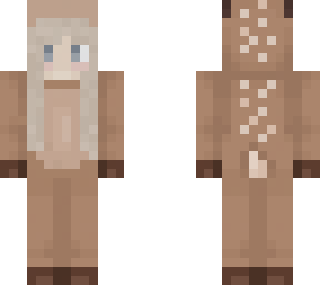 girl in deer onesie!