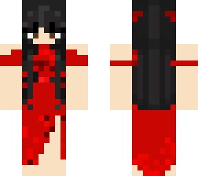 girl wedding red