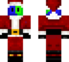 green/blue santa