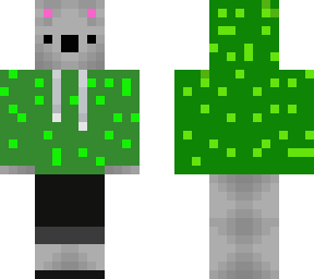 koala with green hoodie