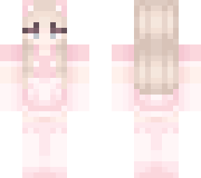 pink maid cat girl aesthetic