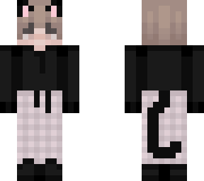 pink n black cat boy match