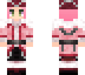 slim pirate pink hair skin
