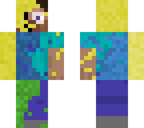 steve slowly turning into roblox noob