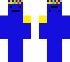 backwards smile and upwards smile. blue