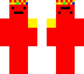 backwards smile and upwards smile. red