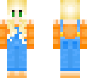 blondy in dungarees
