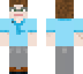 blue shirt guy