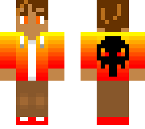 boy with fire hoodie