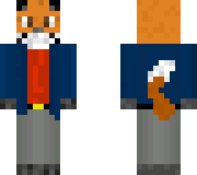 fox with clothes
