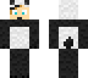 human in panda onesie