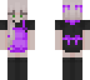 purple worker girl