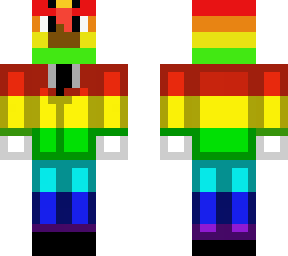rainbow chicken onesie in fancy clothing