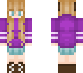 ram girl in purple hoodie