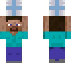 steve holding white present [christmas]