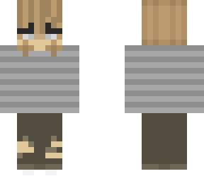 stripped hoodie girl skin