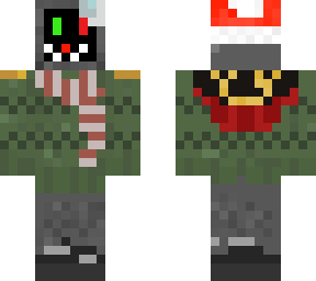 tv-head with christmas sweater