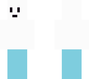 white x blue skin