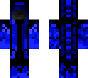 blue and black mage skin