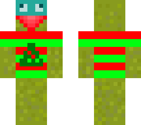 christmas kermit but with glasses