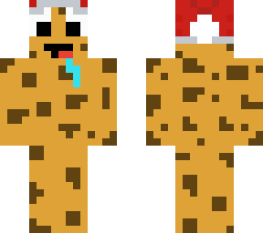 cookie with christmas-hat