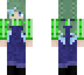 cute green girl water demon