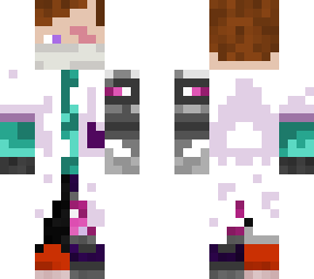 dm with white coat
