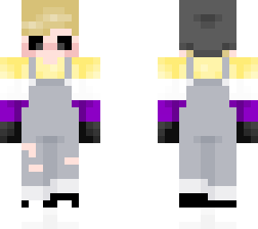 lemon in non-binary overalls