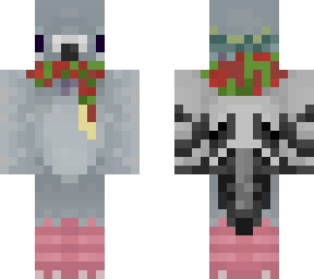 pigeon with scarf