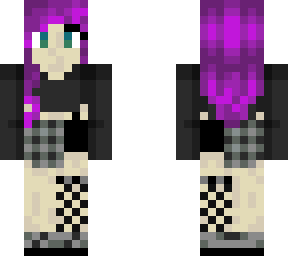 purple emo girl