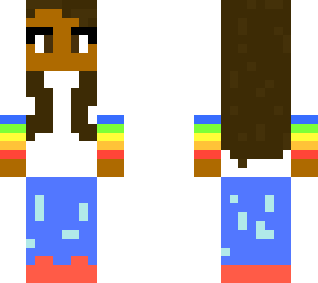 rainbow black girl