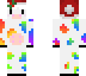 rainbow christmas cow
