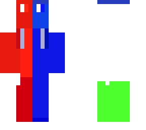 Red and Blue Man | Minecraft Skin