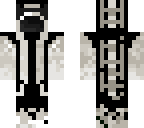 white and black mage skin