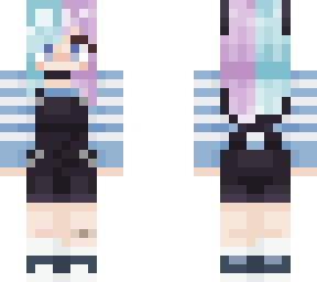 (old) purple and blue cat girl