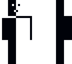 black in white