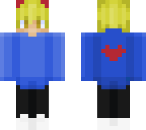 blue hoodie