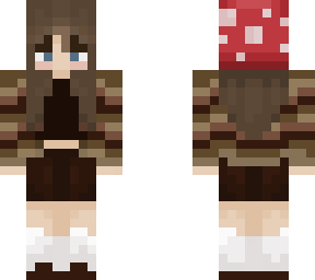 cardigan mushroom cottagecore girl