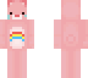 crying pink care bear