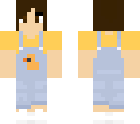 cute little country girl w/ denim overalls