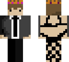 cute normal boy with crown