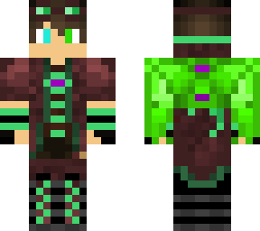 green and blue eyes steam punk guy with dragon wings
